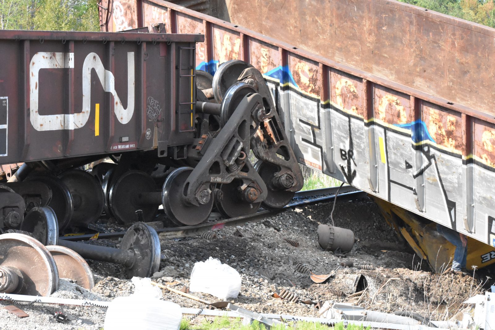 Accident Forces Trail Derailment; Danforth Road Closed ...